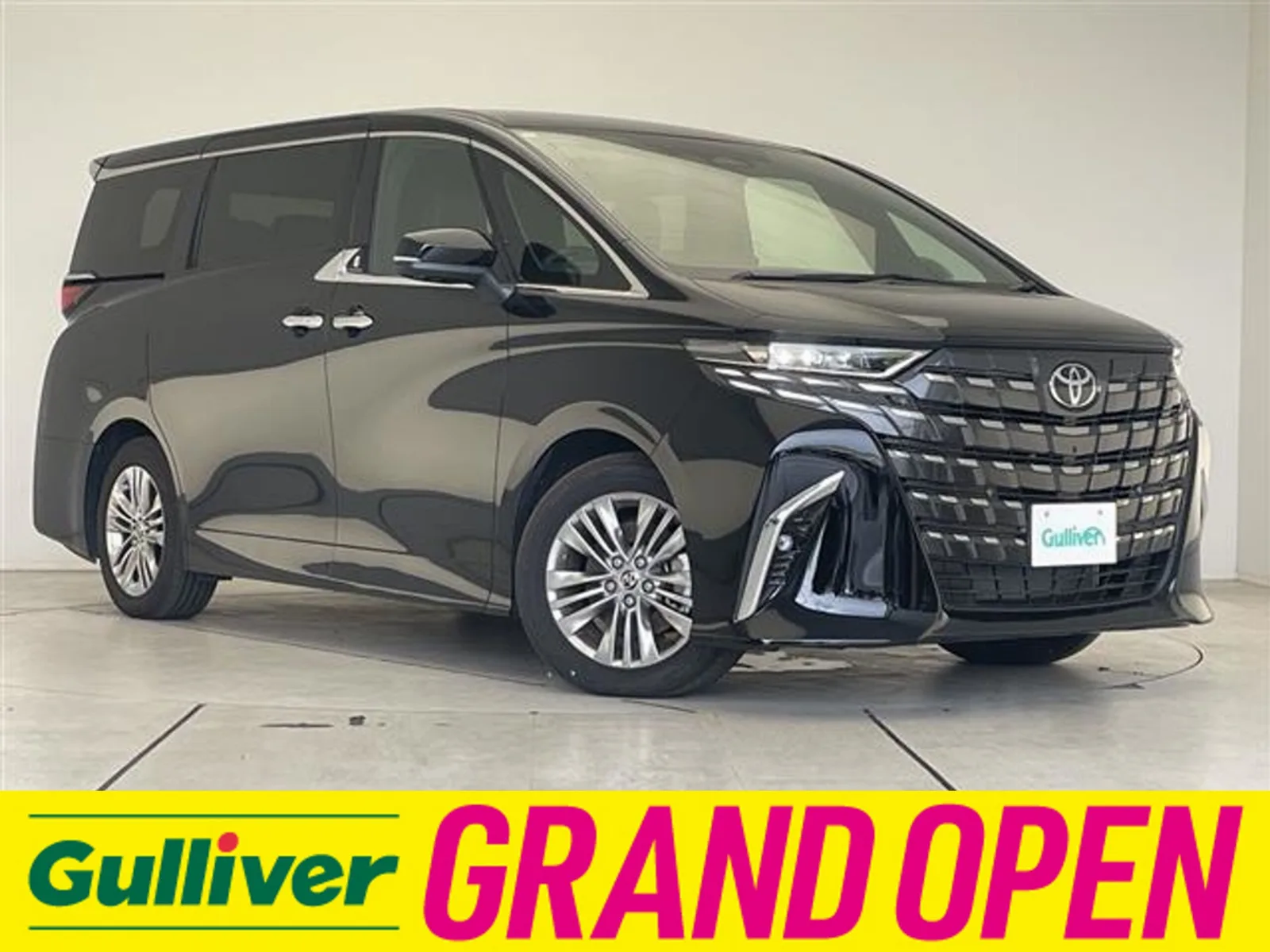 Toyota Alphard Hybrid 2.5 Z 7 Seater Non-smoker Genuine 14-inch Navi TV All-around Camera 13.2-inch Rear Seat Monitor Digital Inner Mirror Blind Spot Monitor Power Tailgate AC100V Dual Power Sliding Doors Seat Ventilation Black Leather Seats Triple LED